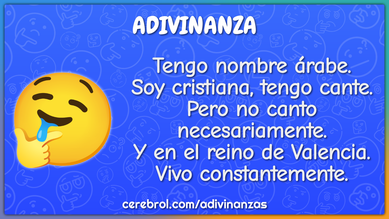 Tengo nombre árabe. Soy cristiana, tengo cante. Pero no canto...