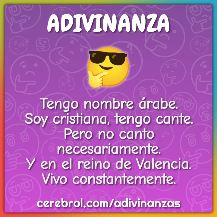 Tengo nombre árabe. Soy cristiana, tengo cante. Pero no canto...