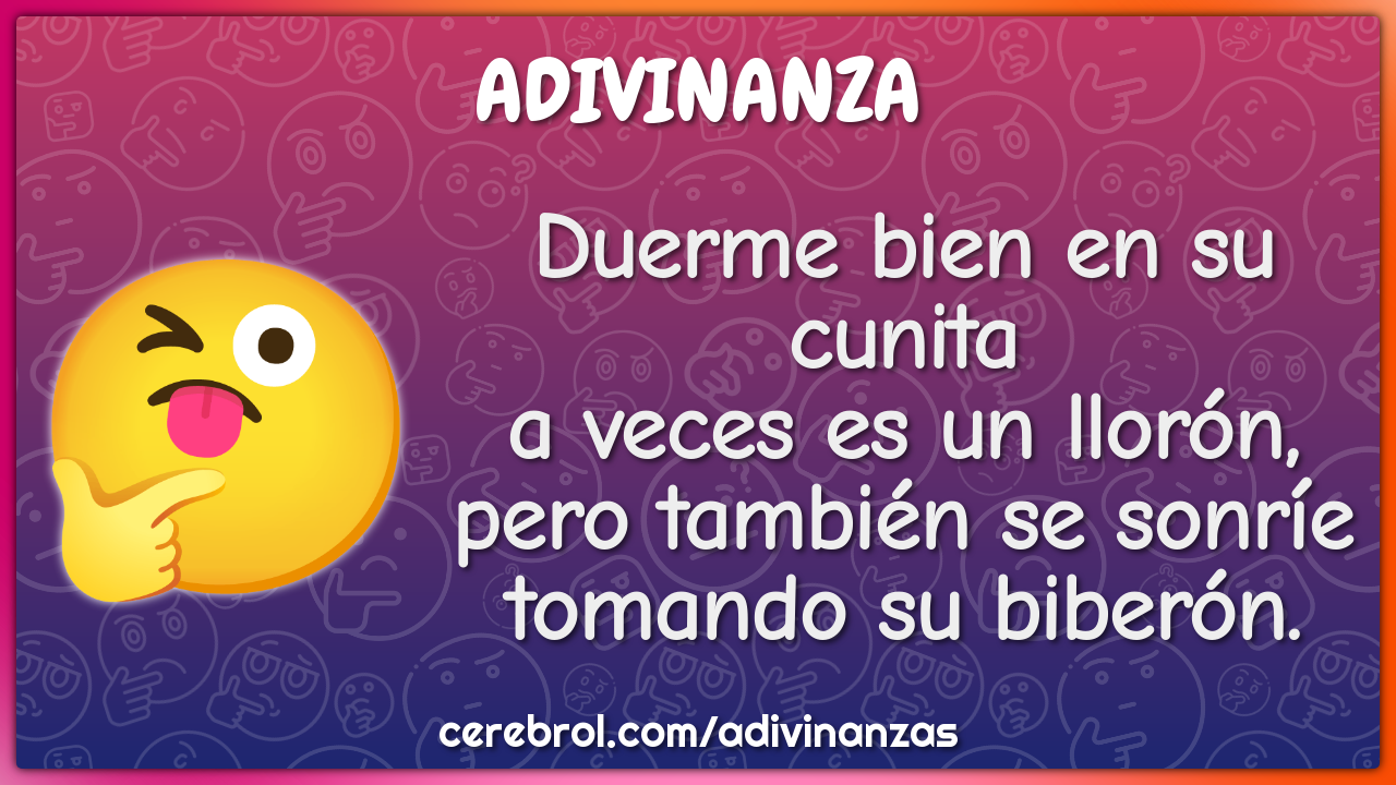 Duerme bien en su cunita a veces es un llorón, pero también se sonríe...