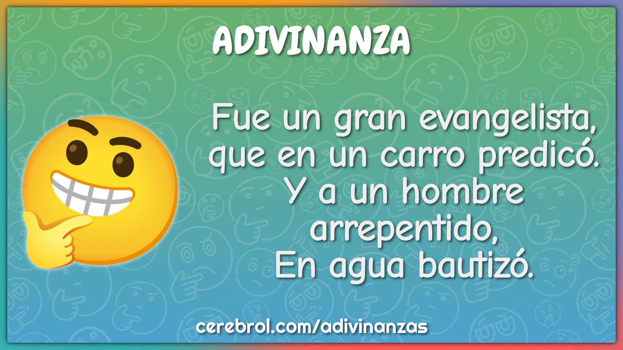 Fue un gran evangelista, que en un carro predicó. Y a un hombre...