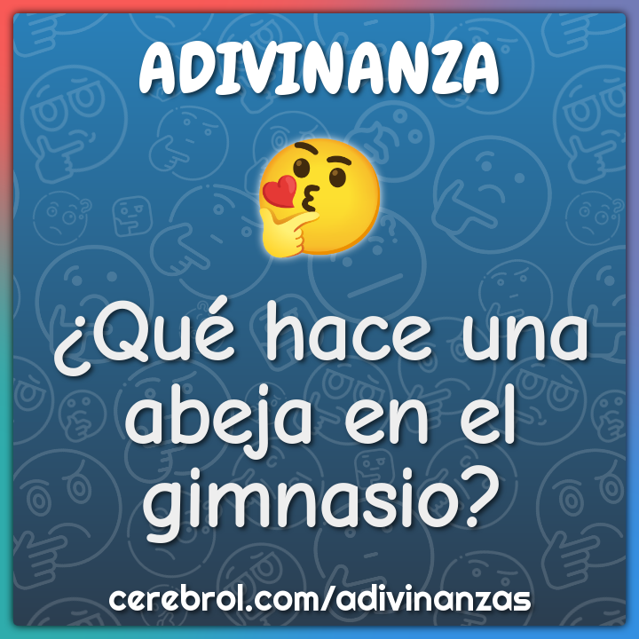 ¿Qué hace una abeja en el gimnasio?