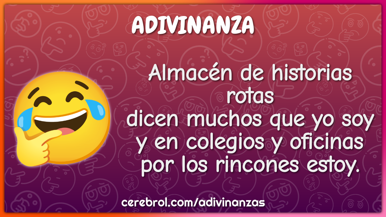 Almacén de historias rotas dicen muchos que yo soy y en colegios y...