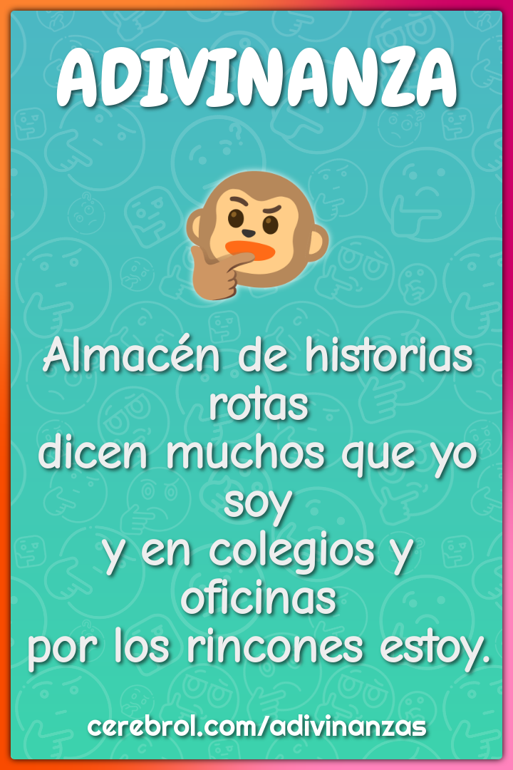 Almacén de historias rotas dicen muchos que yo soy y en colegios y...