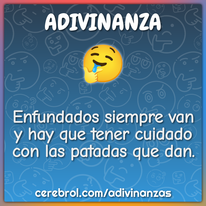 Enfundados siempre van y hay que tener cuidado con las patadas que...