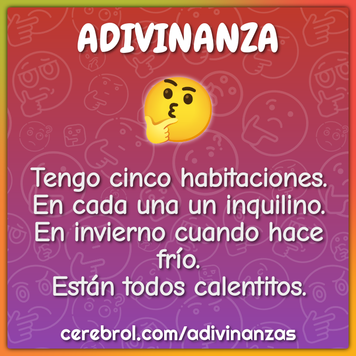 Tengo cinco habitaciones. En cada una un inquilino. En invierno cuando...
