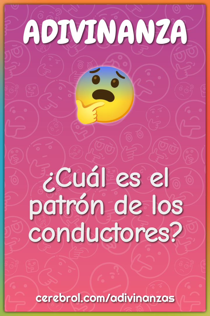 ¿Cuál es el patrón de los conductores?