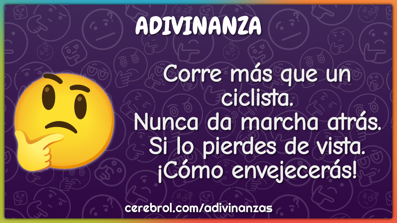 Corre más que un ciclista. Nunca da marcha atrás. Si lo pierdes de...