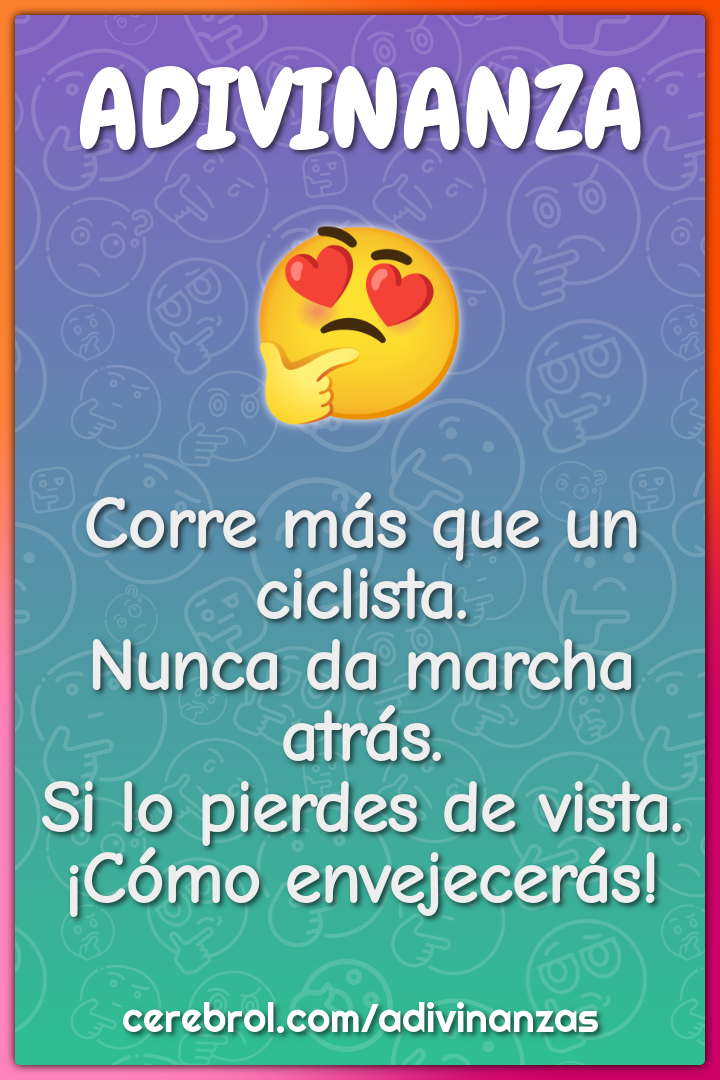 Corre más que un ciclista. Nunca da marcha atrás. Si lo pierdes de...