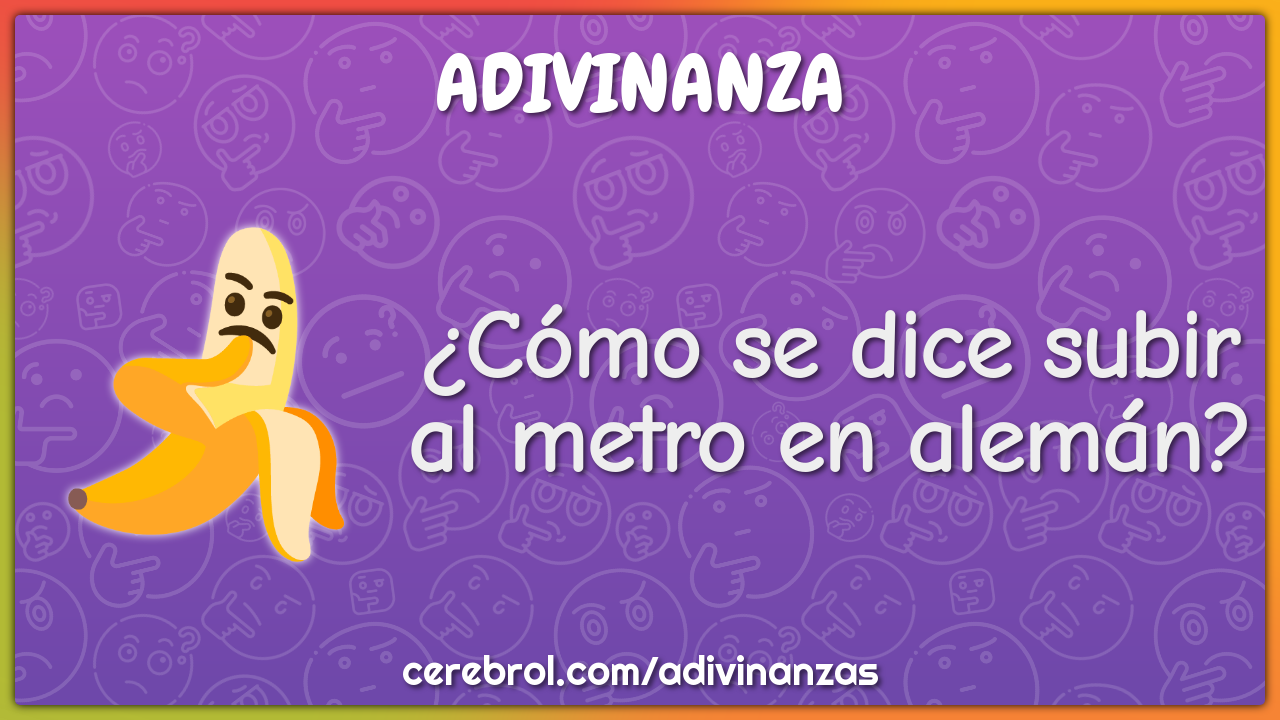 ¿Cómo se dice subir al metro en alemán?