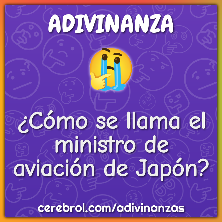 ¿Cómo se llama el ministro de aviación de Japón?