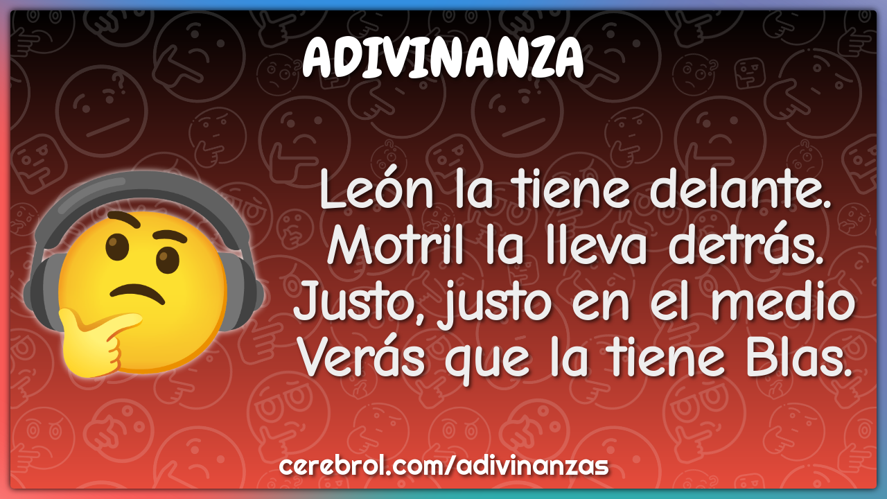 León la tiene delante. Motril la lleva detrás. Justo, justo en el...