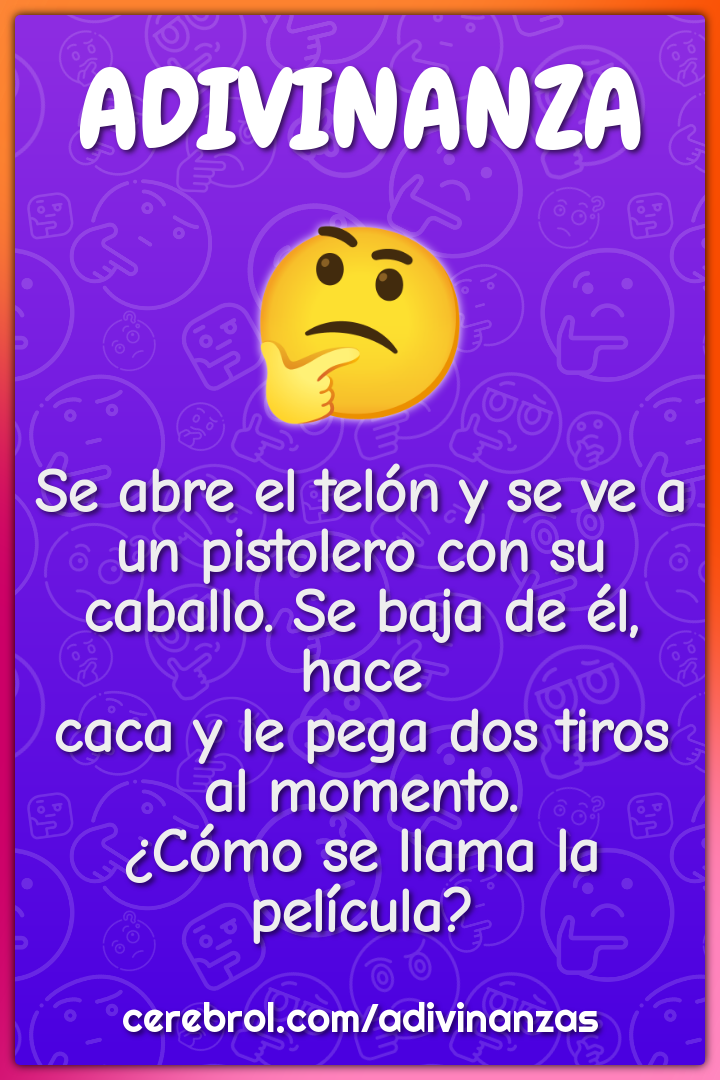 Se abre el telón y se ve a un pistolero con su caballo. Se baja de él,...