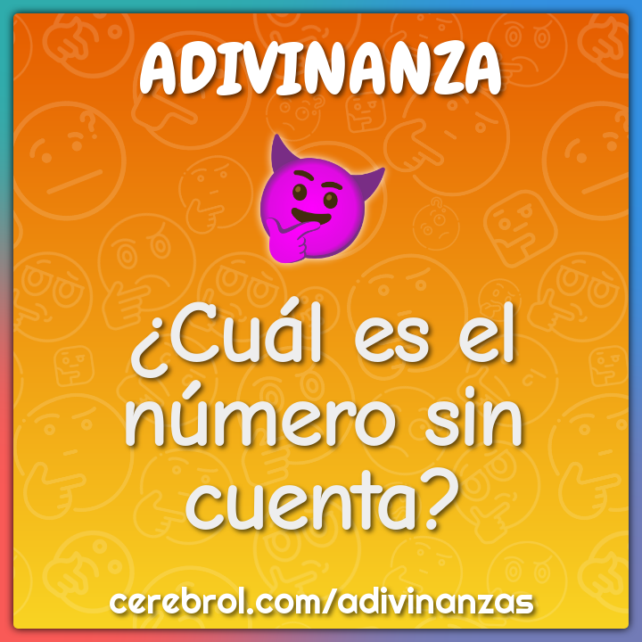 ¿Cuál es el número sin cuenta?