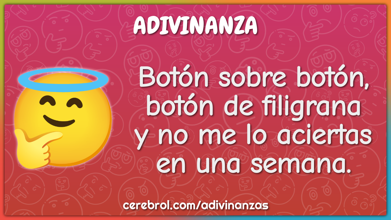 Botón sobre botón, botón de filigrana y no me lo aciertas en una...