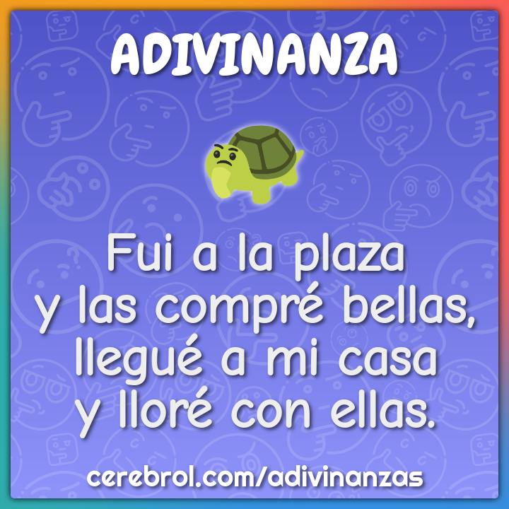 Fui a la plaza y las compré bellas, llegué a mi casa y lloré con...