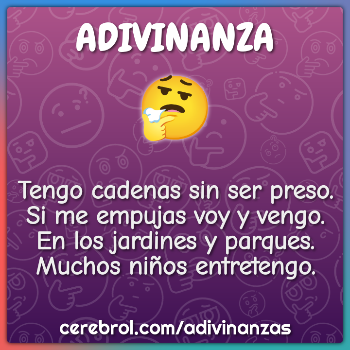 Tengo cadenas sin ser preso. Si me empujas voy y vengo. En los...