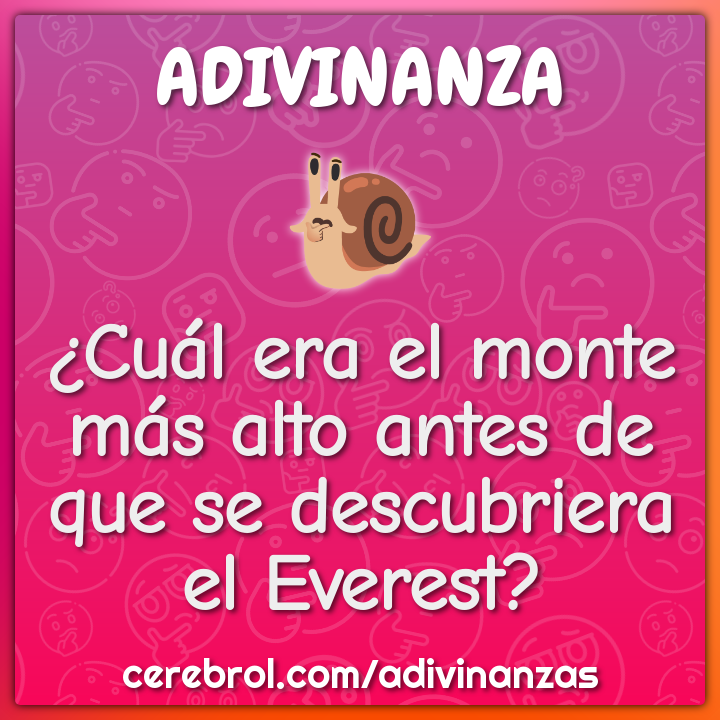 ¿Cuál era el monte más alto antes de que se descubriera el Everest?