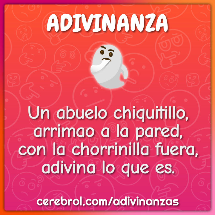 Un abuelo chiquitillo, arrimao a la pared, con la chorrinilla fuera,...