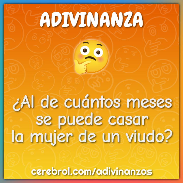 ¿Al de cuántos meses
se puede casar
la mujer de un viudo?