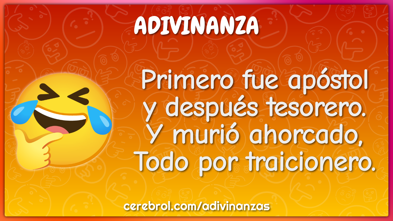 Primero fue apóstol y después tesorero. Y murió ahorcado, Todo por...