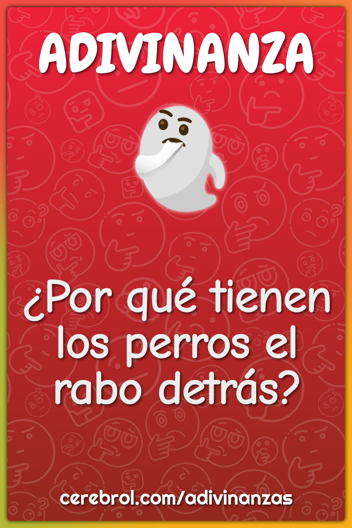 ¿Por qué tienen los perros el rabo detrás?