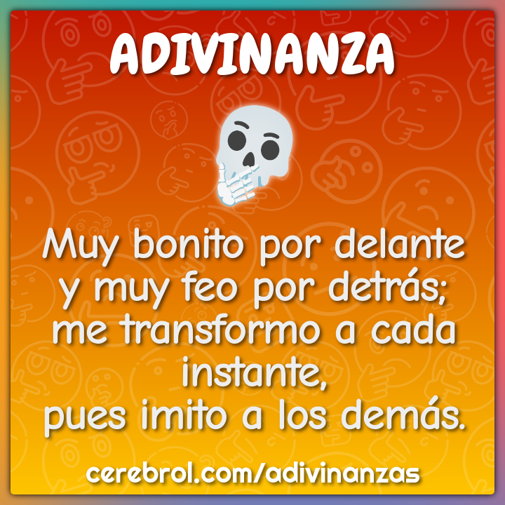 Muy bonito por delante y muy feo por detrás; me transformo a cada...