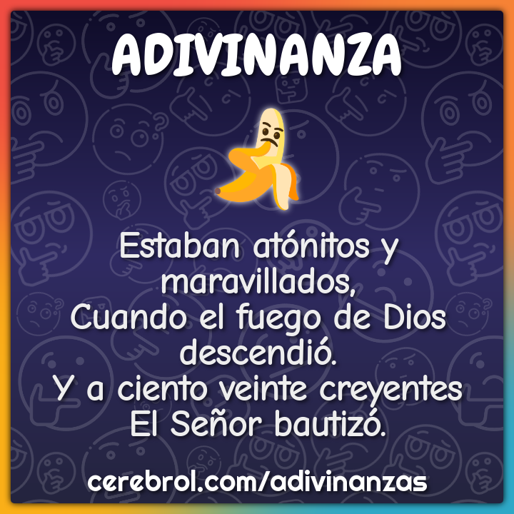 Estaban atónitos y maravillados, Cuando el fuego de Dios descendió. Y...
