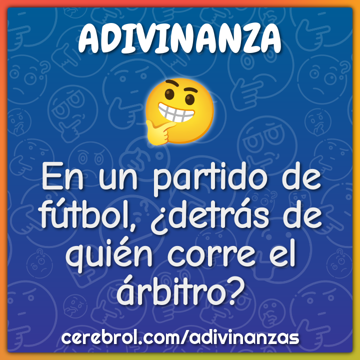 En un partido de fútbol, ¿detrás de quién corre el árbitro?