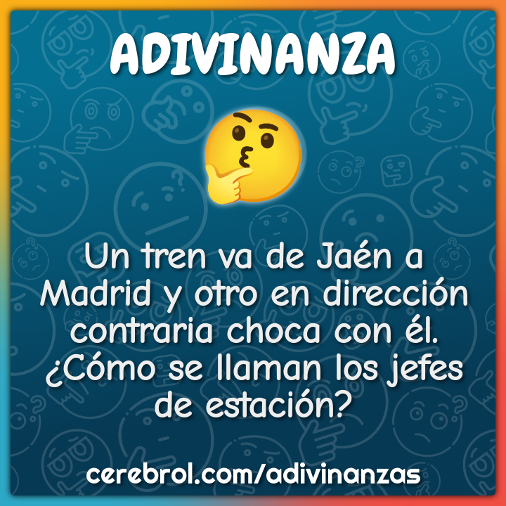 Un tren va de Jaén a Madrid y otro en dirección contraria choca con...