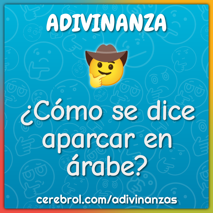 ¿Cómo se dice aparcar en árabe?