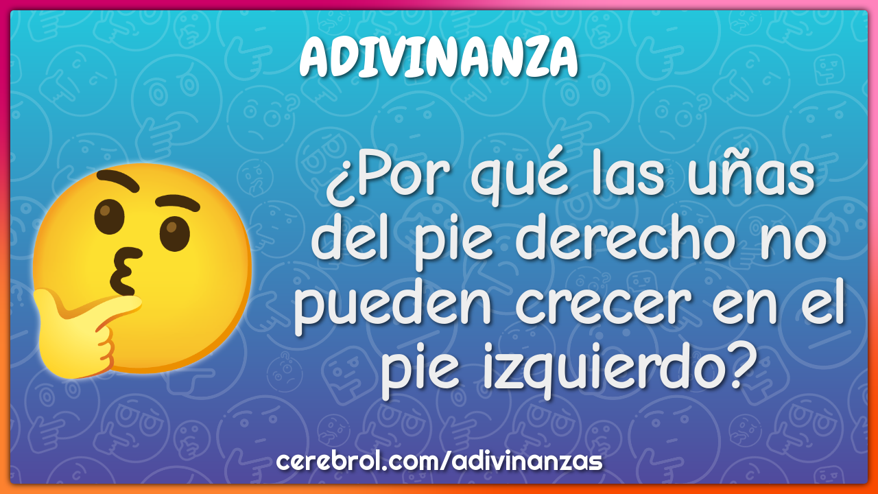 ¿Por qué las uñas del pie derecho no pueden crecer en el pie...