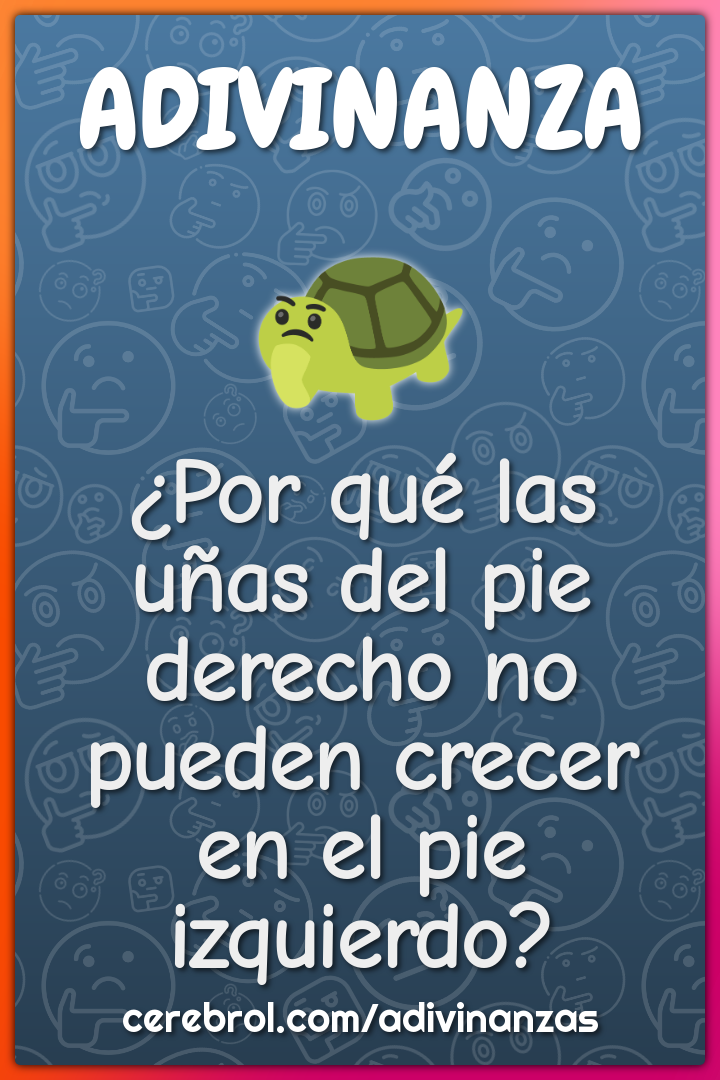 ¿Por qué las uñas del pie derecho no pueden crecer en el pie...