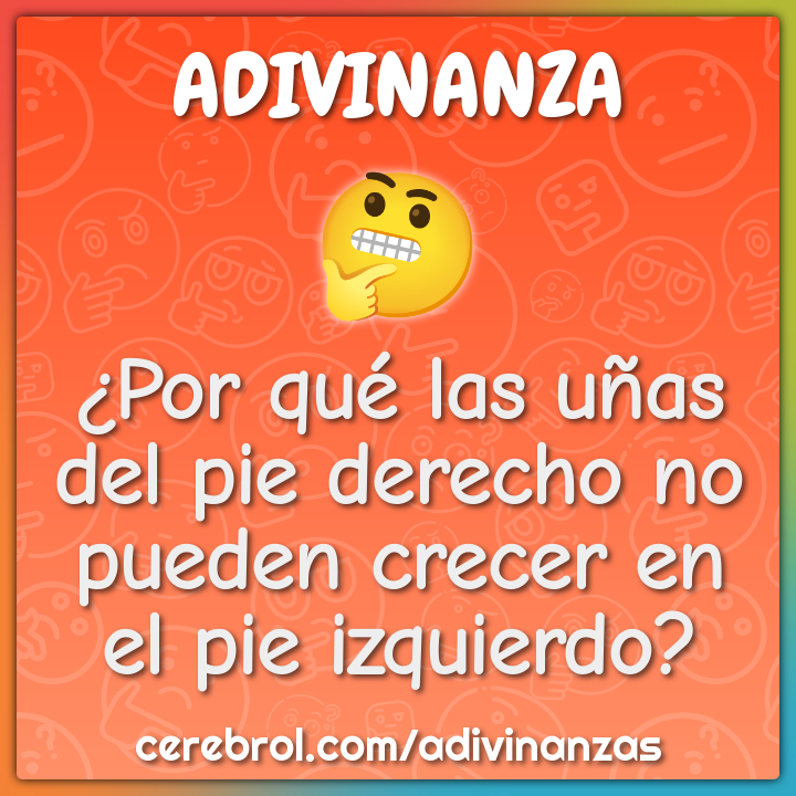 ¿Por qué las uñas del pie derecho no pueden crecer en el pie...