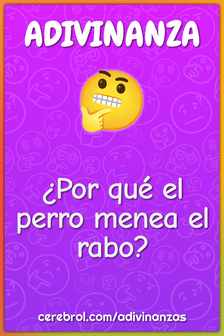 ¿Por qué el perro menea el rabo?