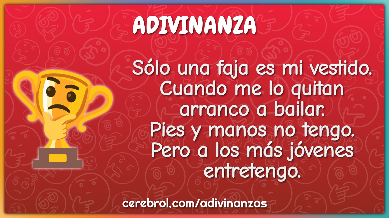 Sólo una faja es mi vestido. Cuando me lo quitan arranco a bailar....