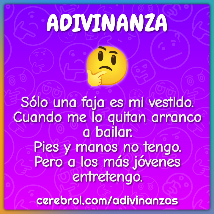 Sólo una faja es mi vestido. Cuando me lo quitan arranco a bailar....