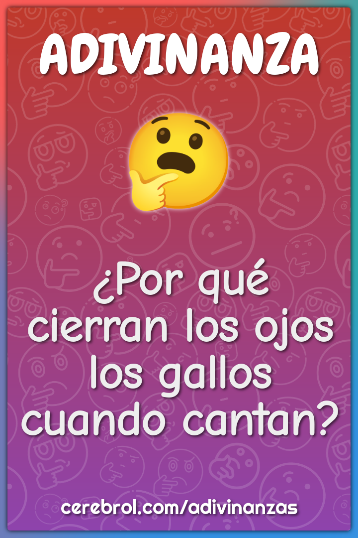 ¿Por qué cierran los ojos los gallos cuando cantan?