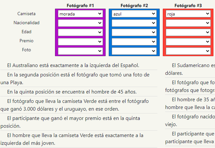 Nuevo Problema de Lógica